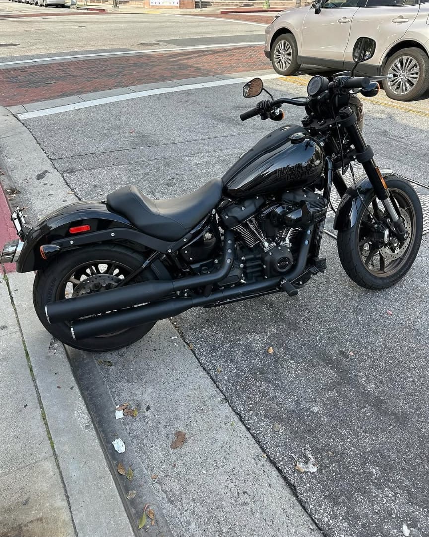 Harley-Davidson side view after detailing