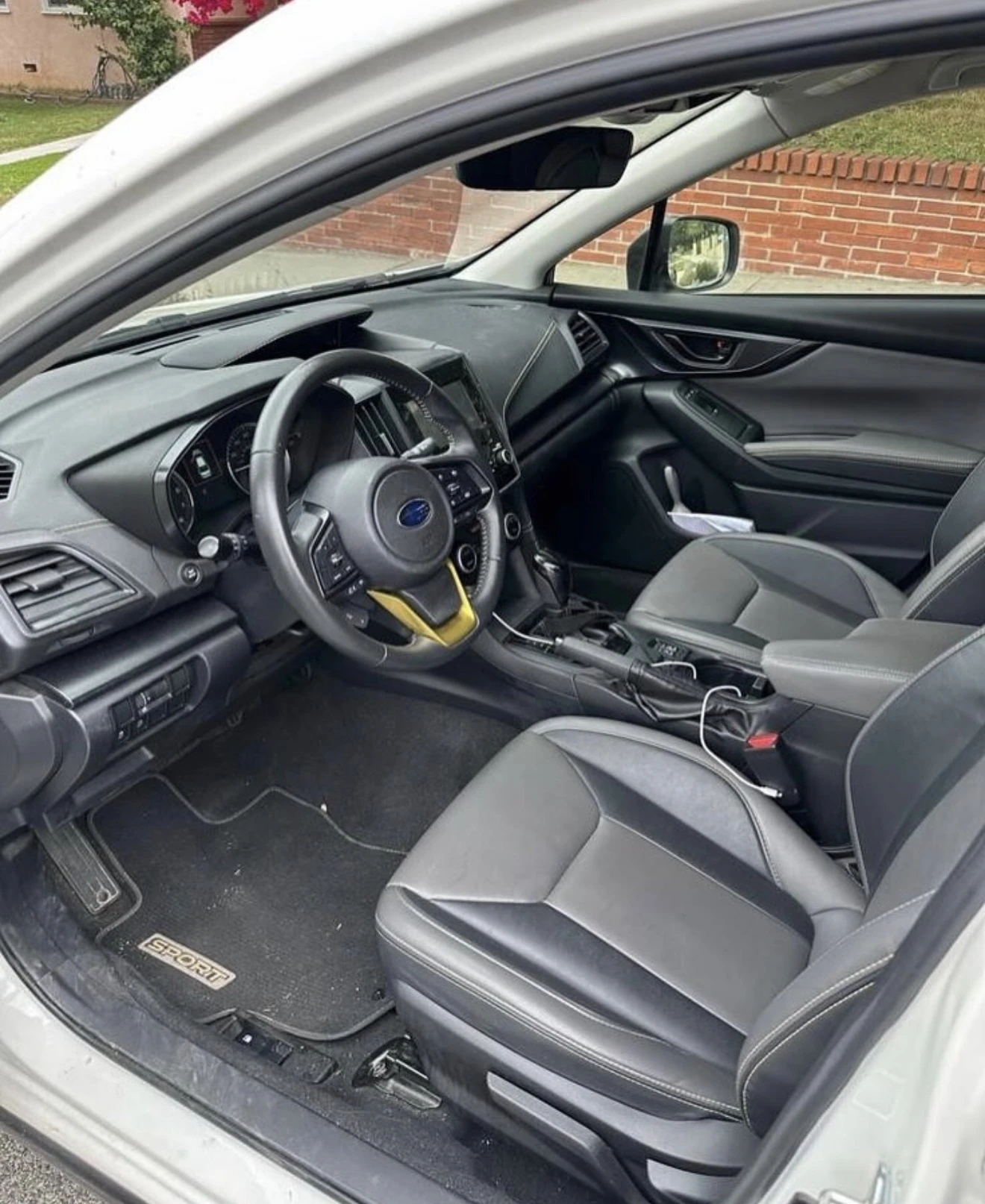 Subaru Crosstrek front interior before detailing