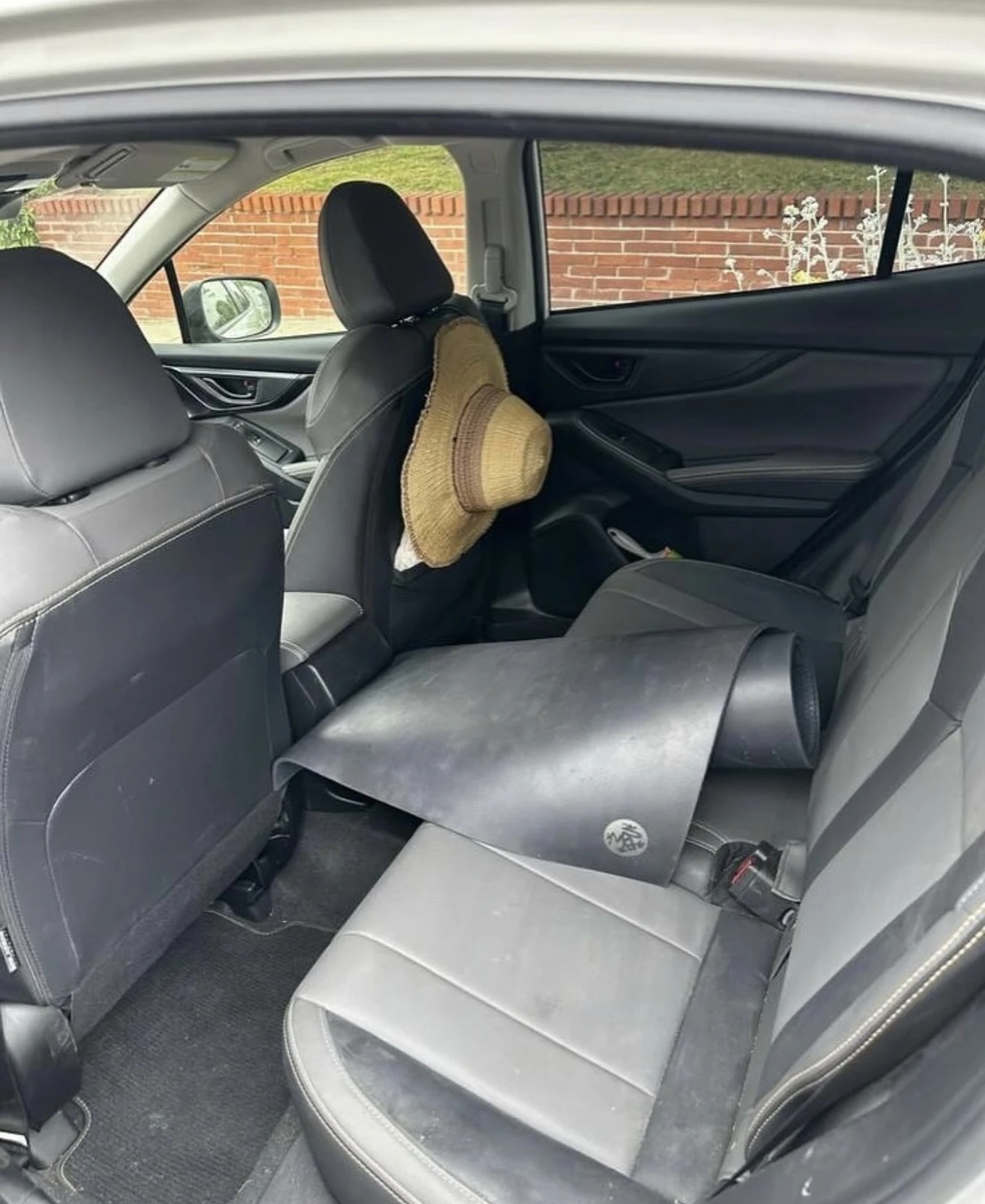 Subaru Crosstrek rear interior before detailing
