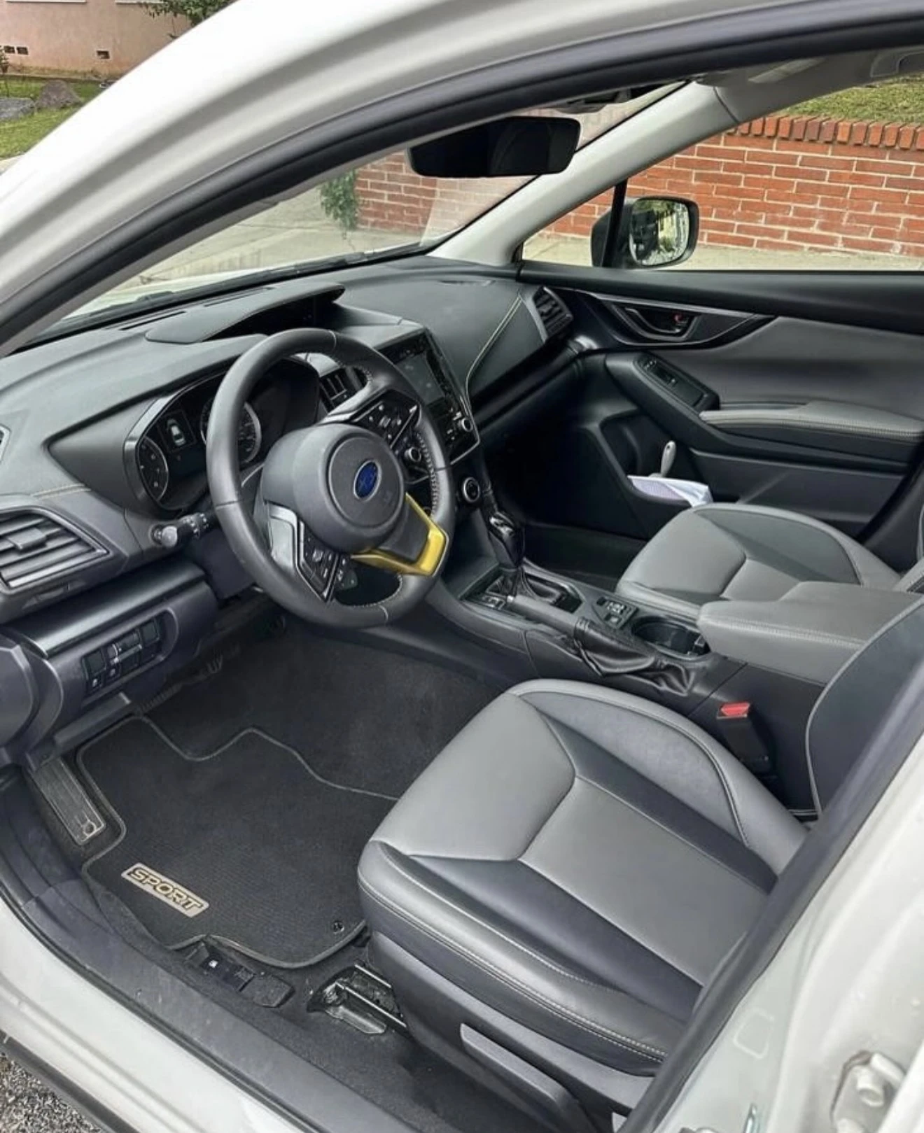 Subaru Crosstrek front interior after detailing