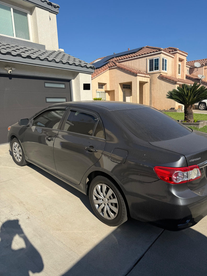 Toyota Corolla rear before detailing
