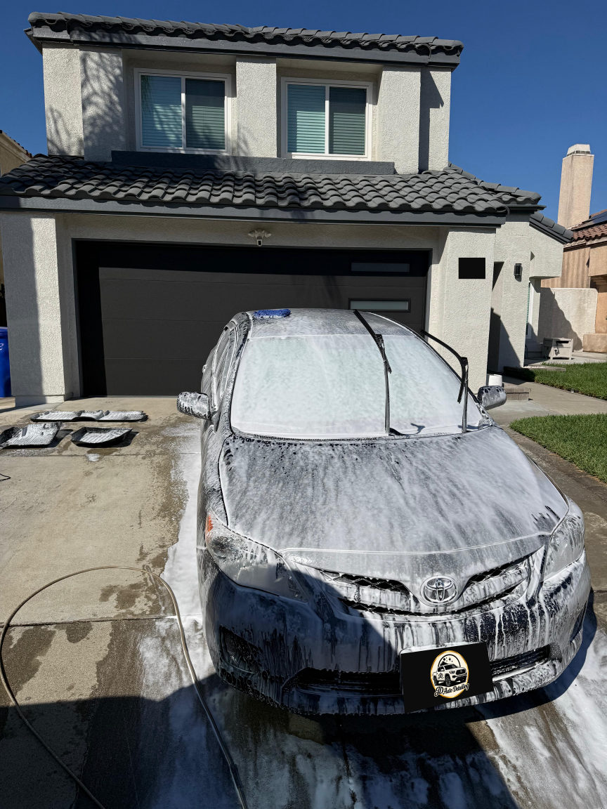 Toyota Corolla foam wash