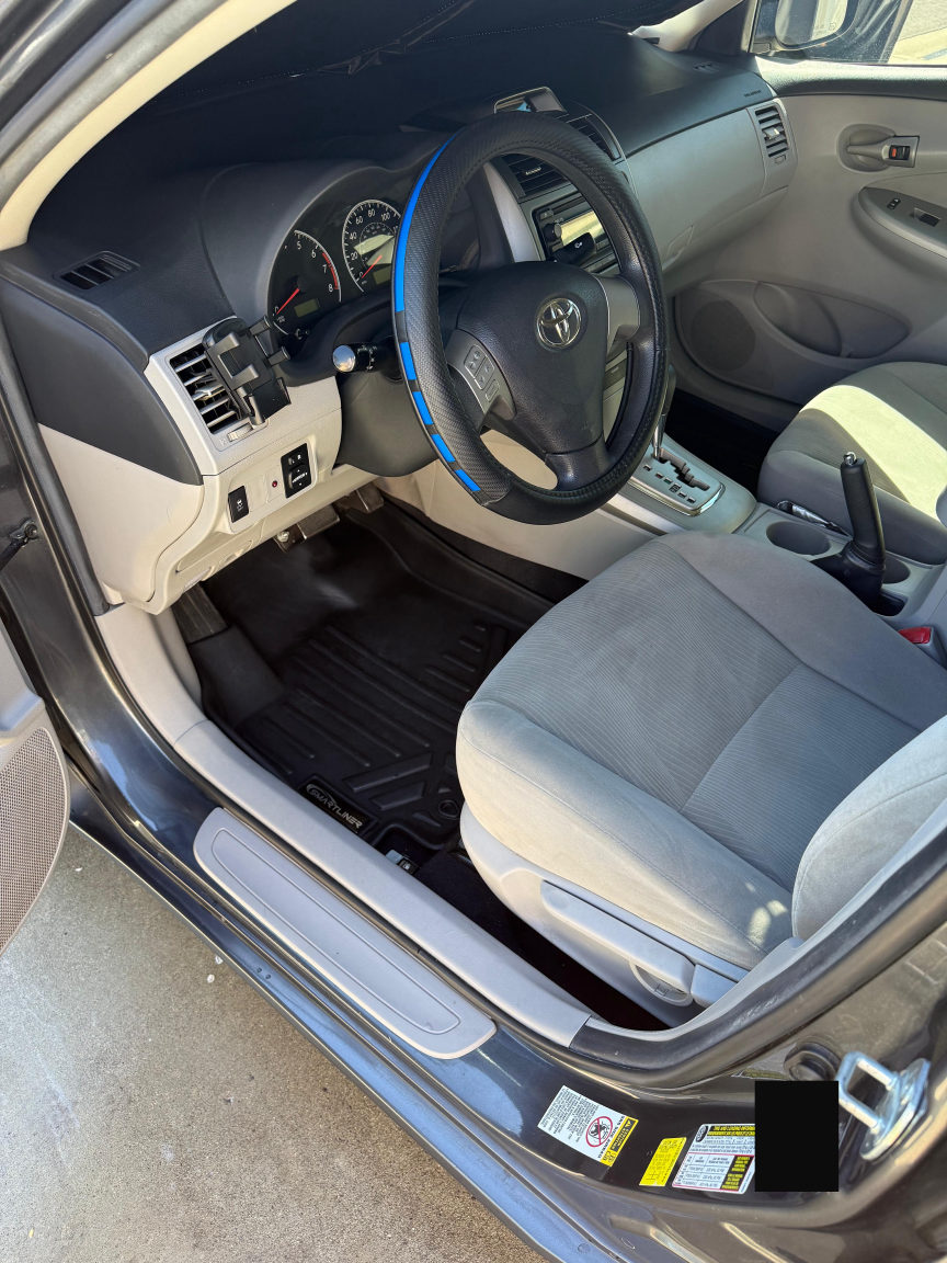 Toyota Corolla driver area after detailing