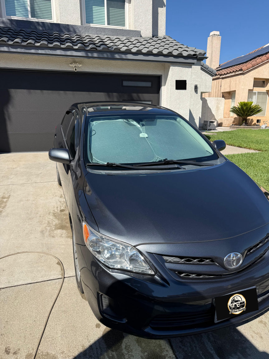 Toyota Corolla front after detailing