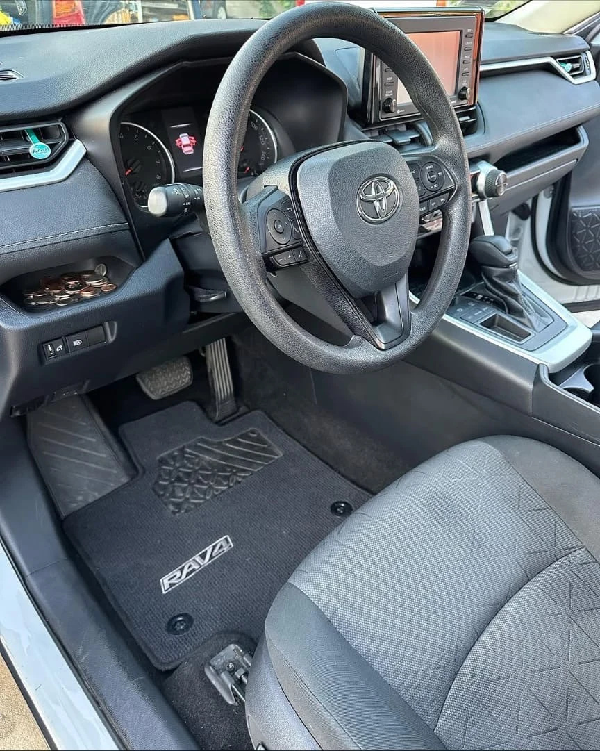Toyota RAV4 driver area after cleaning