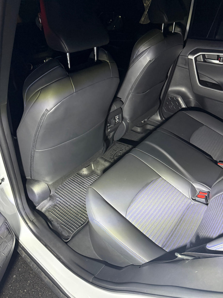 Toyota RAV4 back seats after detailing